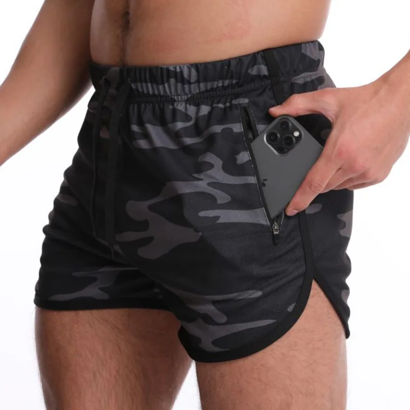 Summer Quick Dry Men's Sports Running Shorts Fitness Beach Short Pants Sportswear Gym Training Workout Shorts Compression Shorts 3