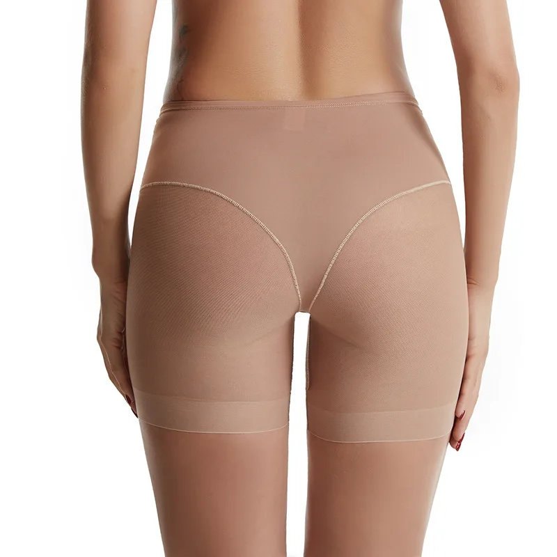Seamless Lingerie Under Skirt Sexy Slimming Anti Chafing Thigh Safety Short Pants Underwear Mesh Ultra-thin Women Safety Pants