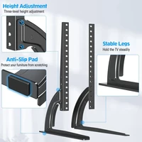 Universal Table Top TV Stand Mount for 32 to 75 Inch Screen TVs, TV Base 3-Level Height Adjustable TV Legs Max VESA 600x400mm - Image 4