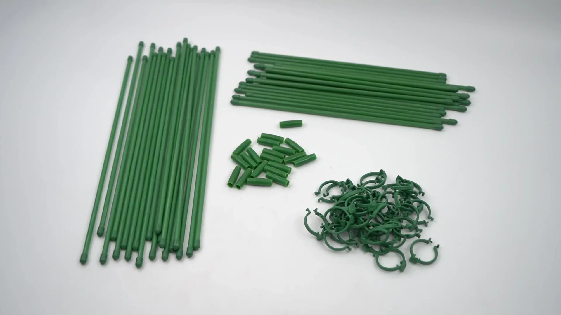 20 Pali Di Supporto Per Piante In Plastica 17 Cm - Anelli Curvi Per Fissare Fusti, Riutilizzabili, Per Orchidee, Pomodori, Rose - 3