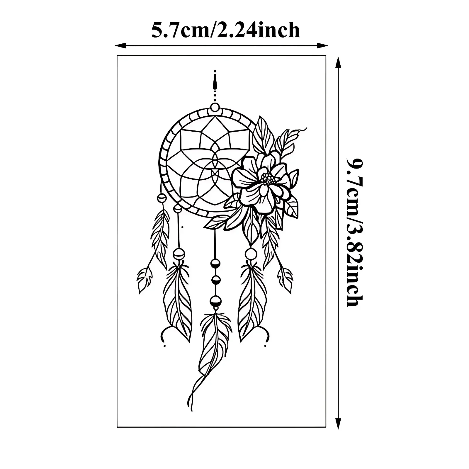 60pcs/pack Women Tattoo Waterproof Quote Tiny Flower Cross Line Painting Feather Butterfly Temporary Tattoos for Navel Feet Leg