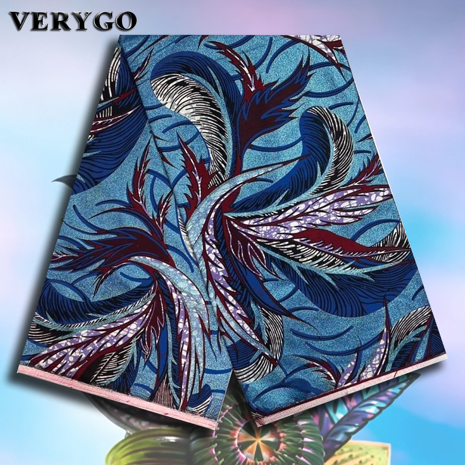 2026 Hot Sales grand super African wax print fabric 100% cotton 6 yards nigerian fabric for fabrics for sewing 1