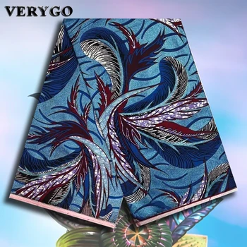 2026 Hot Sales grand super African wax print fabric 100% cotton 6 yards nigerian fabric for fabrics for sewing 1