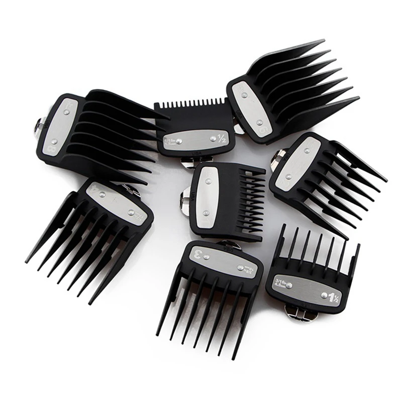 For Wahl Hair Clipper Guide Comb Cutting Limit Combs 8pcs Set Standard Guards Attach Parts