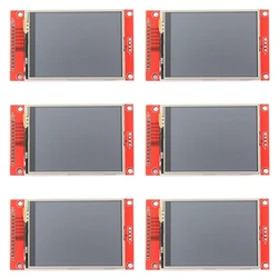 6Pcs 2.8 Inch 240X320 SPI TFT LCD Display Module SPI Serial Port 51 Drive ILI9341V LCD Serial Port Module STM32