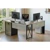 L Shaped Desk with Drawers, 55 inch Office L Desk with Reversible File Drawer, Industrial Wood Computer Desk 6