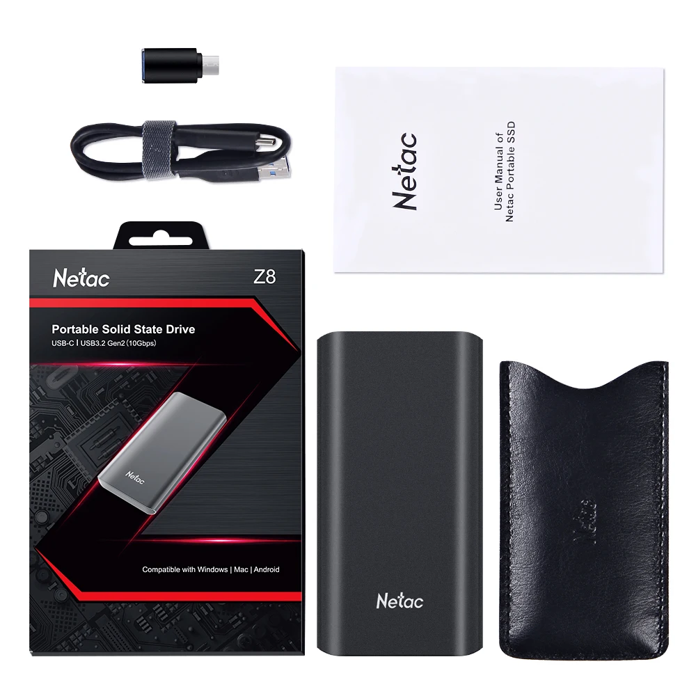 Netac External hd SSD 1tb hard disk 250gb 500gb 2tb portable ssd external hard drive Internal Solid State Drive Disk for Laptop