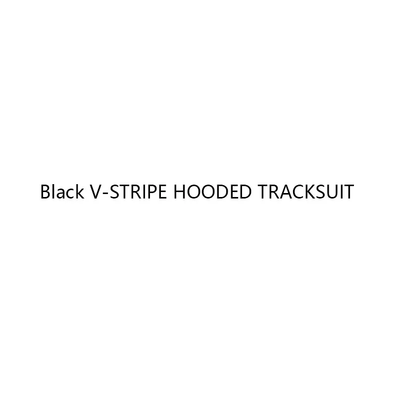 

Black V-STRIPE HOODED TRACKSUIT