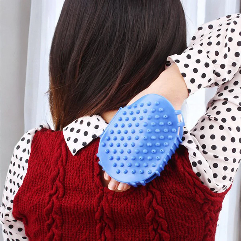 Silicone 7 Balls Body Massager Glove Rolling Ball Body Massage Glove Muscle Pain Relief Relax Massager for Neck Leg Back