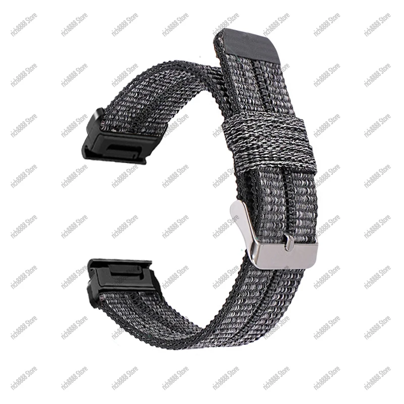 

New fashion 26mm Width Outdoor Sports nylon wrist Strap Watchband Replacement bracelte watch for Garmin Fenix 3 HR watch Band
