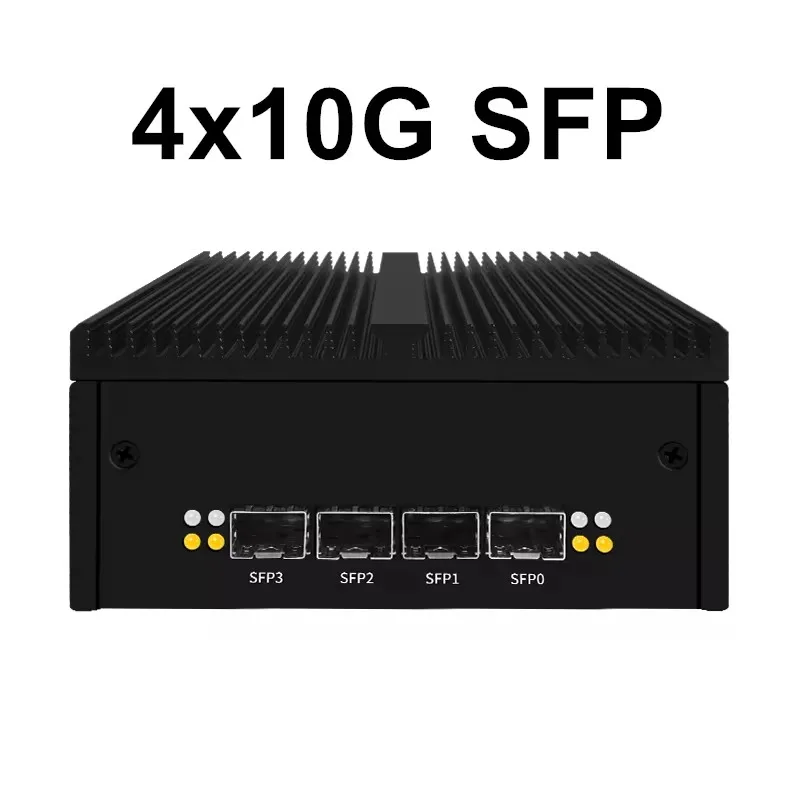 New Topton Solid Firewall Mini Computer 4x or 2x10G SFP+ Intel N100 2xi226-V 2.5G DDR5 Home Server Industrial PC Proxmox ESXi 5