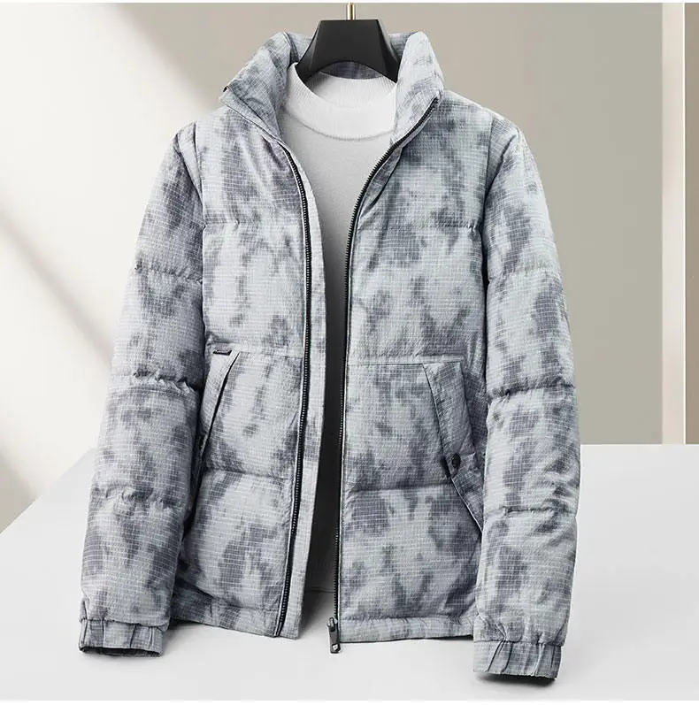 Hochwertige warme 90 % weiße Entendaunenjacken für Herren, modisch, 2025, Winter-Puffermäntel, Jugend, High Street Wear, gepolsterte Oberteile – Detail 12