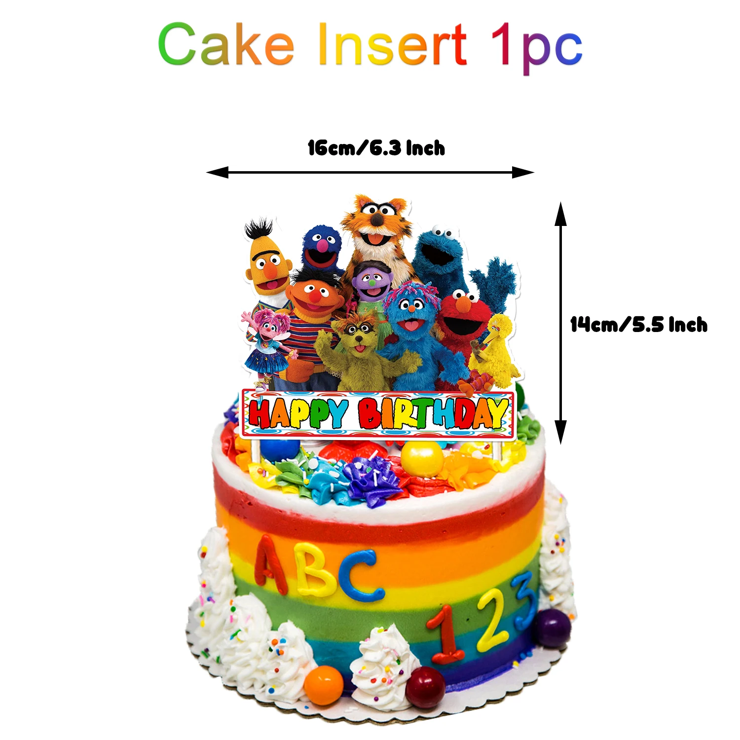 Singen voce animali che cantano geburtstags feier dekoration liefert ballon hintergrund banner kuchen topper junge kind geschenk foto requisiten – Detail 1