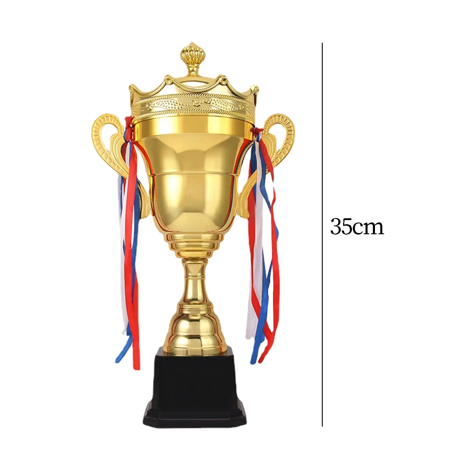 Award Trophy Event Props Winner Trophies with Ribbon Decor Souvenir Prizes for