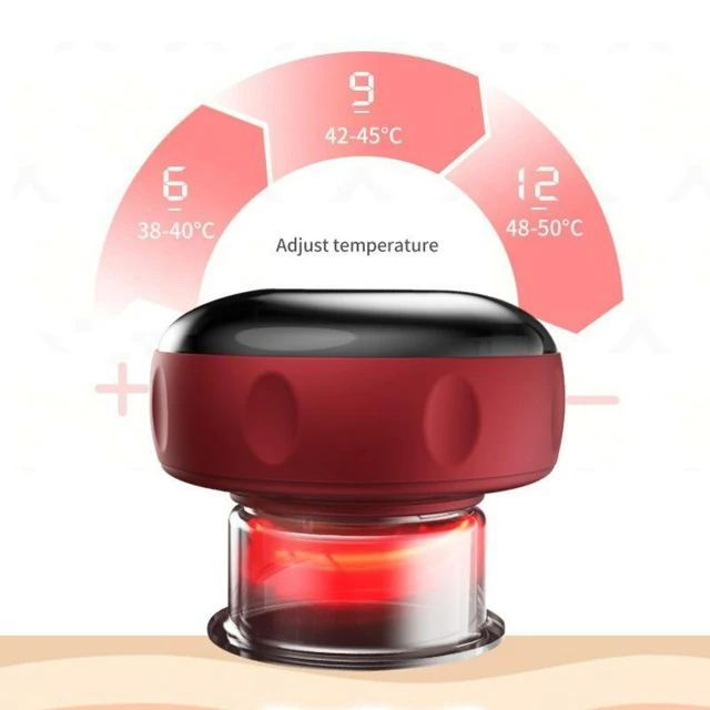 Wireless Charging Smart Portable Heated Gua Sha Massager, Perfect Household Massage Machine for Soothing Personal Care on-the-go - Image 5