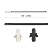 Black and White LED Track Light Rail 0.5M 2-wire Electrified Aluminum Two-Phase Electric Universal Track Clamp Spotlight Lightin 3