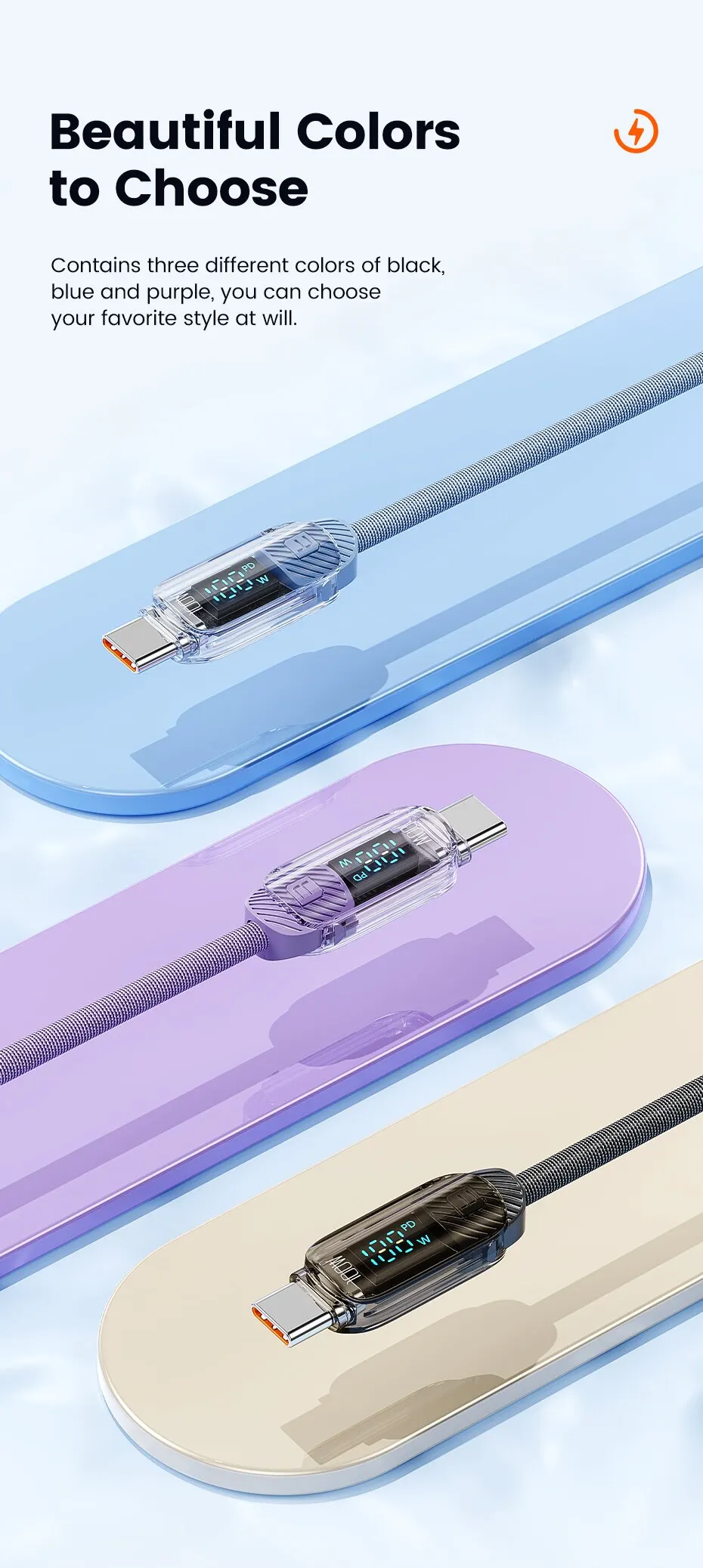 Toocki USB C To Type C Cable 