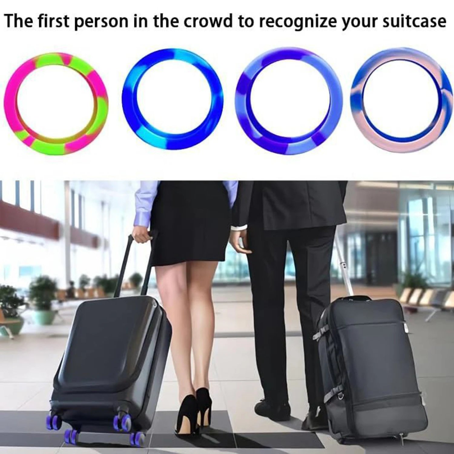 Wheels Protector Colorful Roller Protective Sleeve Luggage Wheels Silicone Caster Travel Suitcase Reduce Noise Cover Parts Kits