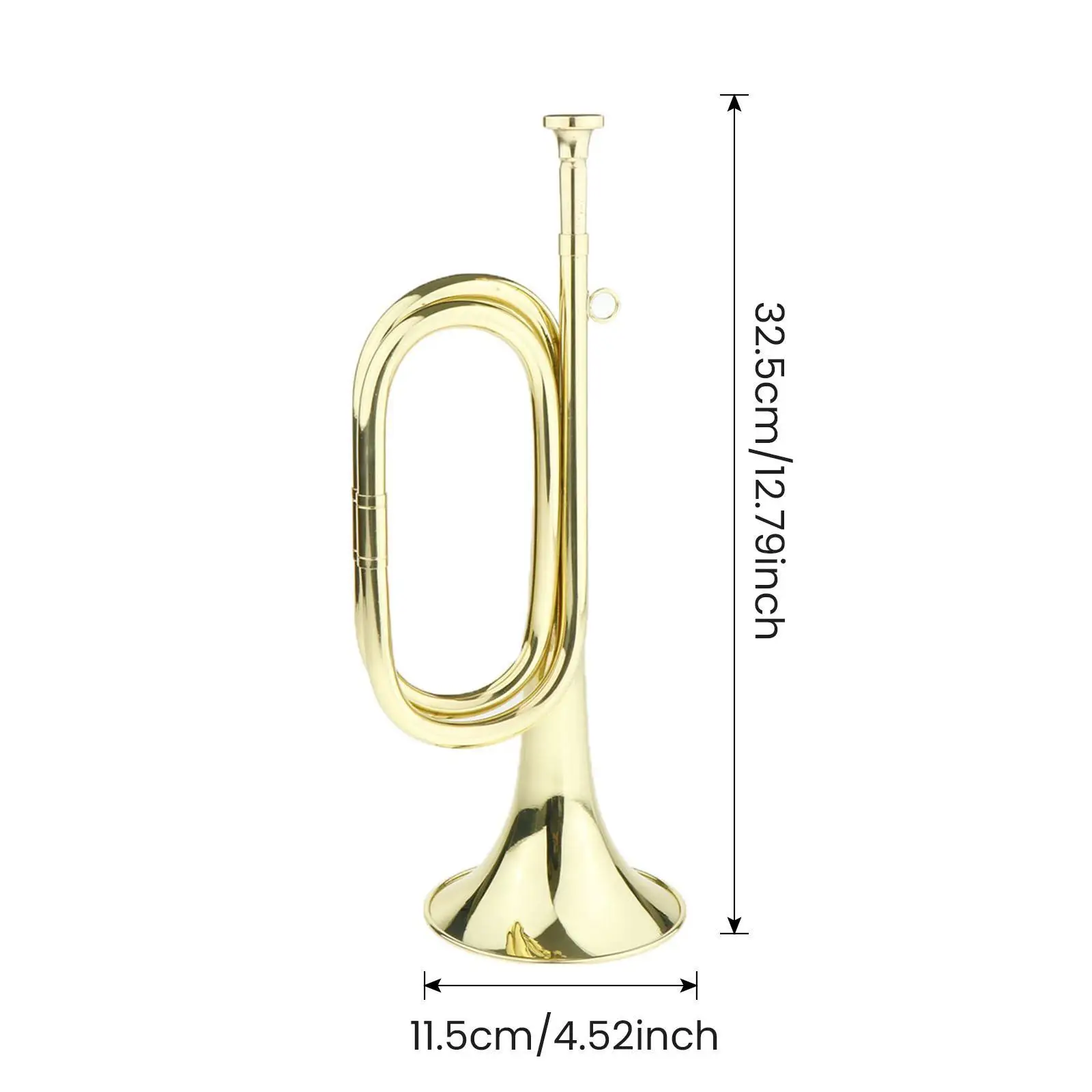 Exquisite Band School Performance Cavalry Trumpet Marching Bugle Brass Instrument