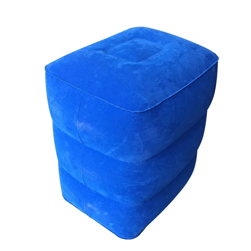 PVC Kids Flight Sleeping Footrest Pillow Resting Pillow on Airplane Car Bus Inflatable Travel Foot Rest Foot Pad 6