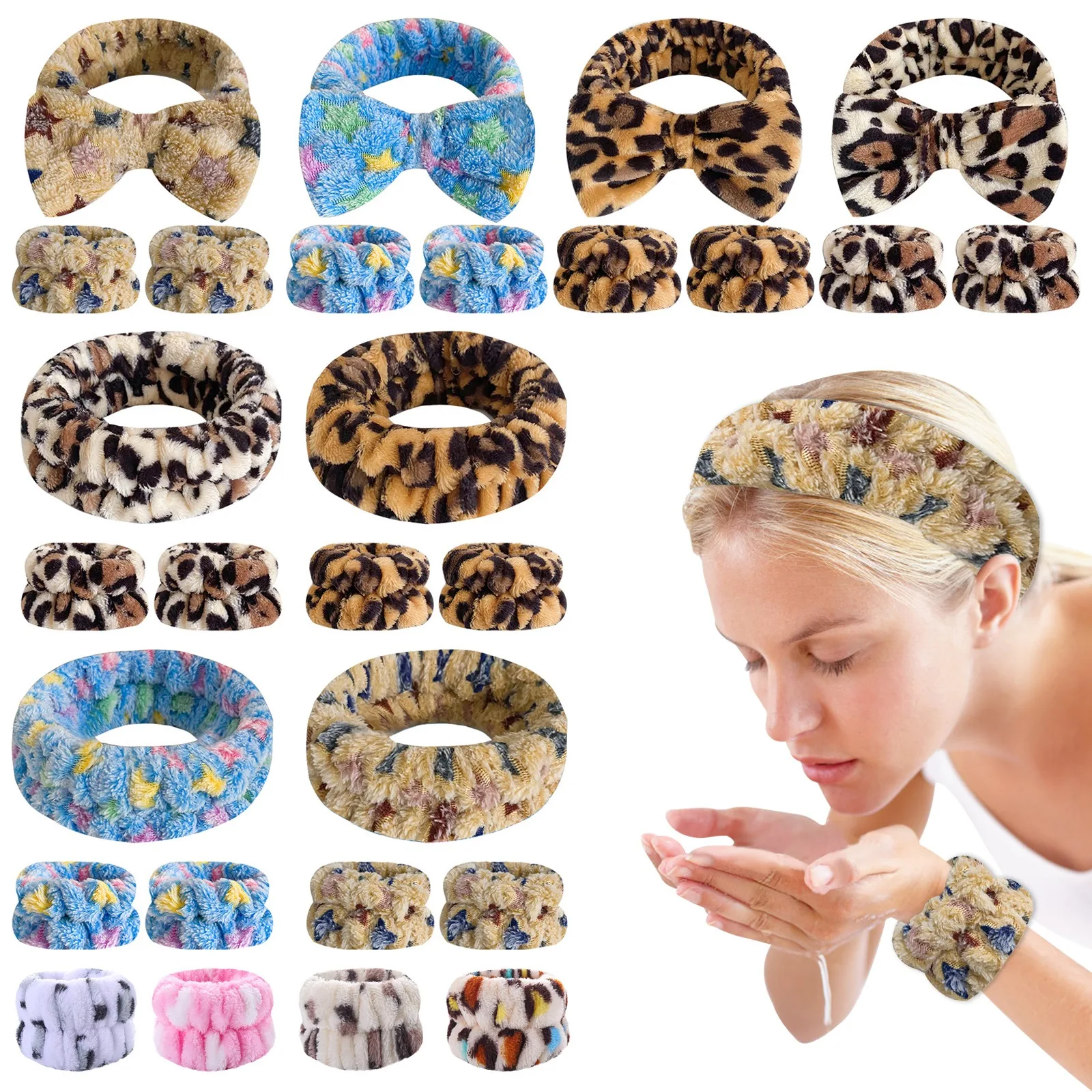 Wristband for Yoga Washing Face Soft Flannel Wrist Strap Reusable Makeup Towel Wrist Velvet Towel Girls Elastic Face Wash Belt washing wristband