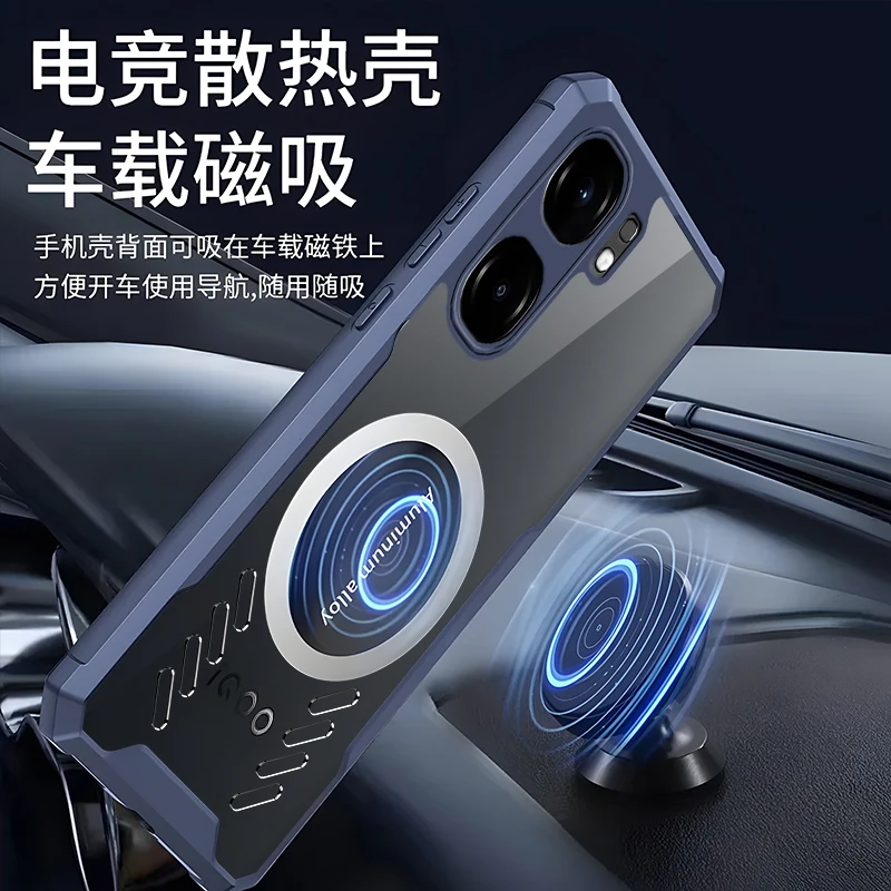 Enhanced Cooling Shockproof Acrylic Case with Transparent Camera Protector