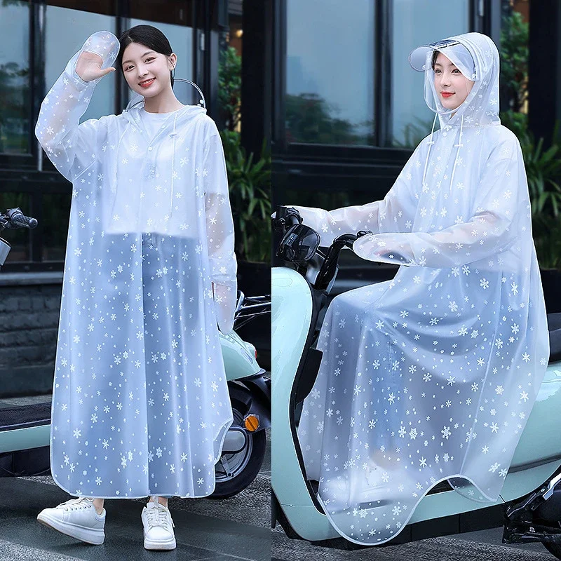 Raincoat and rainpants suit Outdoor hiking fishing mountain climbing long full-length rain proof single electric battery car onepiece poncho adults