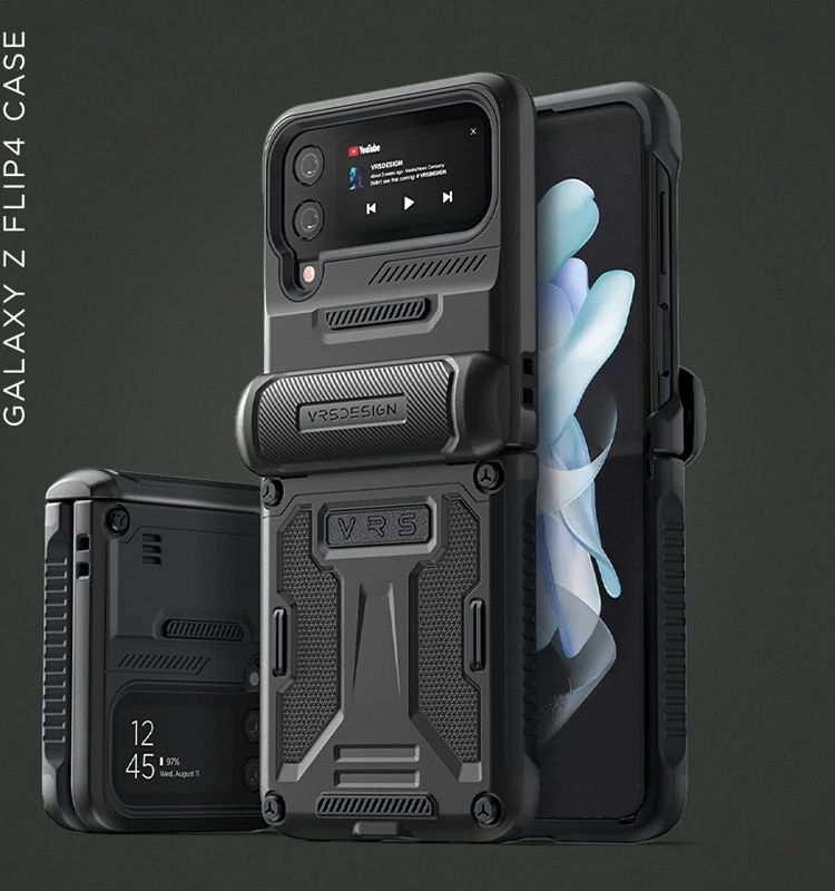 

For V-RS for Samsung Galaxy Z Flip 3 4 Case for Sm-F7110 F7210 W23 Flip Case