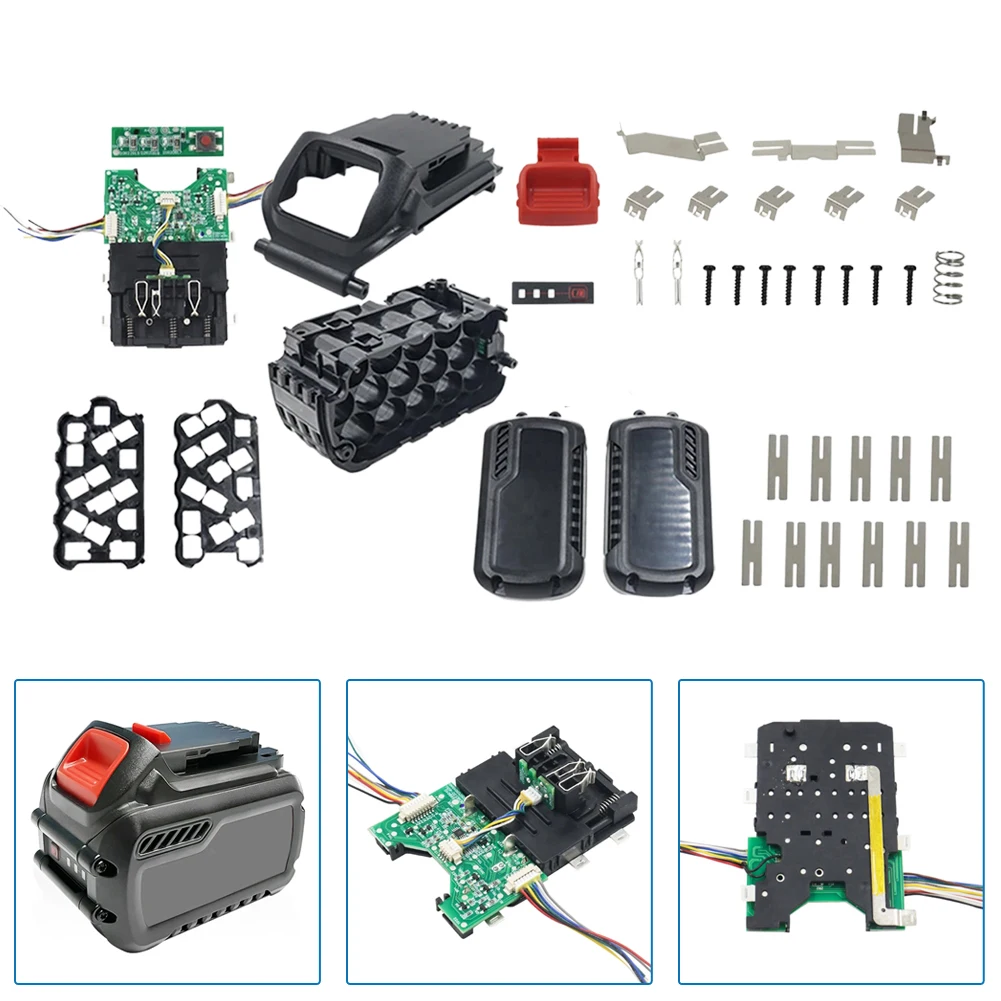 DCB609 Lithium Battery Plastic Case Charging PCB Protection Circuit Board For DeWalt 20V 60V Power Tools Repairing Accessories