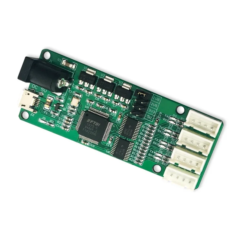 

Модуль последовательного порта UART с USB на 4-сторонний TTL FT4232, плата преобразователя постоянного тока 5 В для оборудования