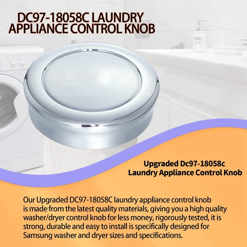 

DC97-18058C Laundry Appliance Control Knob For Samsung Washer Dryer Control Knob DC97-18058A DC97-18058B DC67-00680A