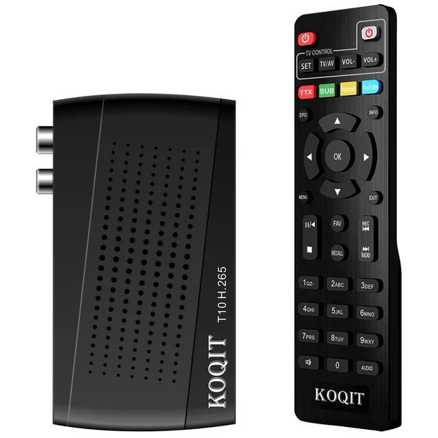 Koqit-decodificador tdt tv receptor españa de señal DVB-T2 2 en 1,  sintonizador DVB-C