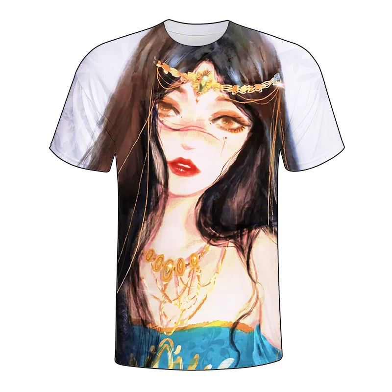 Summer Women's T-Shirts 3D Big Breast Print Tops Sexy Female