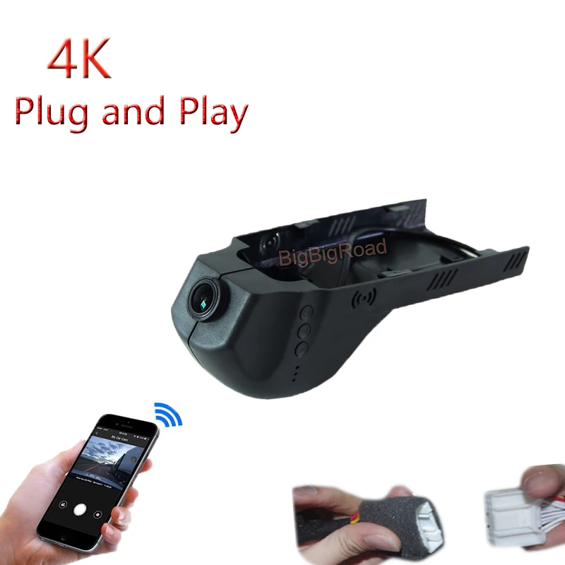 

4K Plug And Play For BMW 4 5 7 Series 428 435 420 / 535 528 550 GT 520 730 740 F01 745 750 2013-2018 Car Wifi DVR Video Recorder