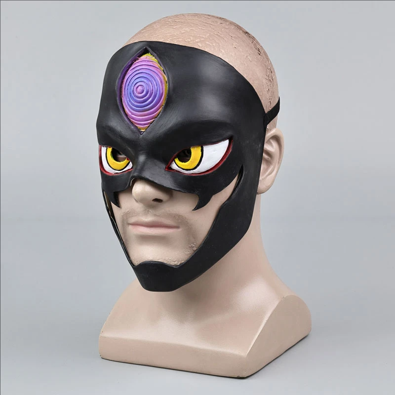 Dandadan Jiji-Inspired Cosplay Mask Half Face Latex Prop for Adults (Unofficial)