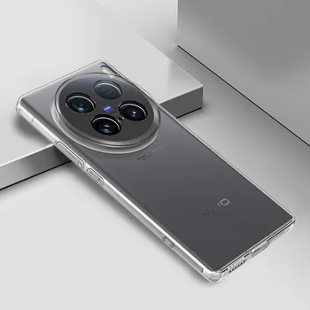 Custodia protettiva per fotocamera in TPU trasparente ultra sottile e morbida per VIVO X100 Ultra X100S Pro