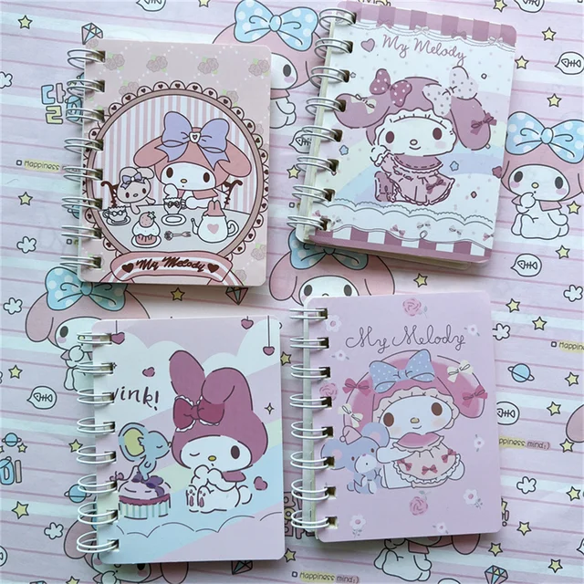 Cinnamoroll Kuromi Melody Coil Notepad 360° Loose - Temu