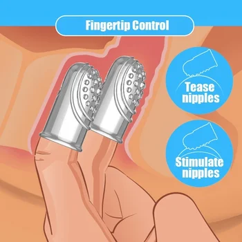 Finger Sleeves G Point Stimulation Clitoris Massage Sex Toys For Woman Penis Sleeve Reusable Condom Vagina Masturbation Toys 5