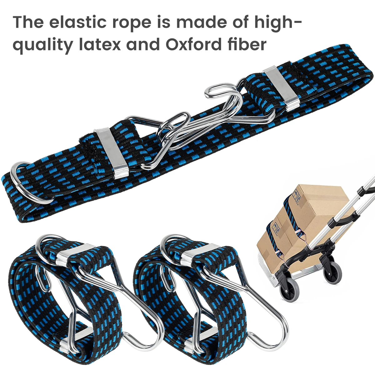 Flat High Elastic Strap Goods Binding Rope Hook Cargo Elasticity Luggage Bands Width 30mm Elastic Bungees Cords 4 Pcs 58cm cargo straps,cargo tie down strap,tie down straps,lashing strap,bungee straps