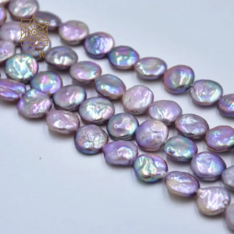 

2023 New Cultured Baroque Freshwater Pearl Natural Purple 13-14mm Beads Sold Per Approx 40 Cm Strand For Women Jewelry Making