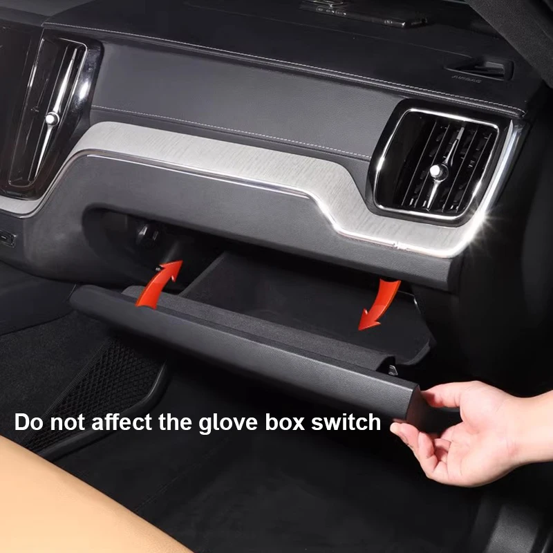 2017-2022 Volvo XC90 Center Console Organizer Storage Tray | Black | Plastic | 3 Months Manufacturer Warranty | Front 2023 Accessories | Durable - View #3