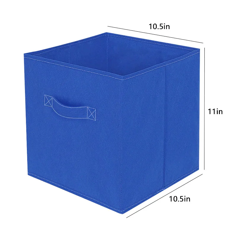 Amazon uncovered fabric storage box, foldable storage box, home wardrobe storage box, clothing and toy organizing box 5
