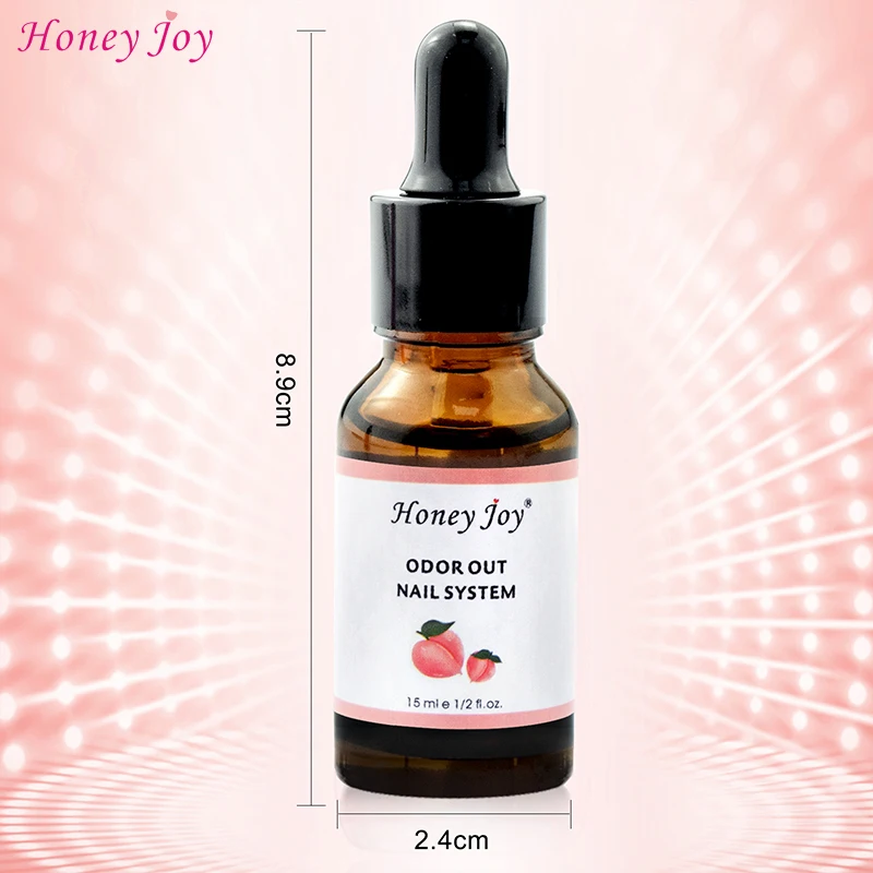 Nail Art Peach Fragrance Odorizer Acrylic Liquid ODOR OUT Odor Removal with Dropper Tube Design