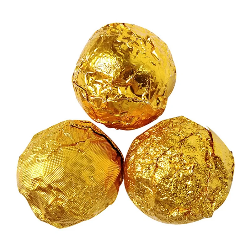 100 Sheets Gold Chocolate Foil Wrappers Diy Caramels Sweets Candy Bar Wrappers Snack Packaging Storage Party Treats
