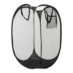 Skeleton Design Foldable Ventilated Laundry Basket - Portable, Large Capacity & Easy Storage (Black)