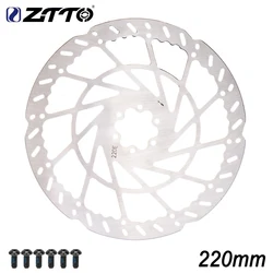 ZTTO Enhanced Stainless Steel MTB E - bike Disc Brake Rotor with 6 - Bolt Hub Mount (2.3x220mm disc 1pc)