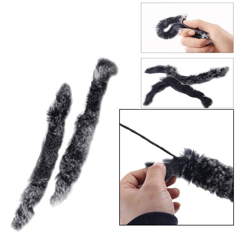 

Archery 2Pcs Rabbit Hair Shock Absorption String Stabilizer Suitable for Hunting Bow Strings
