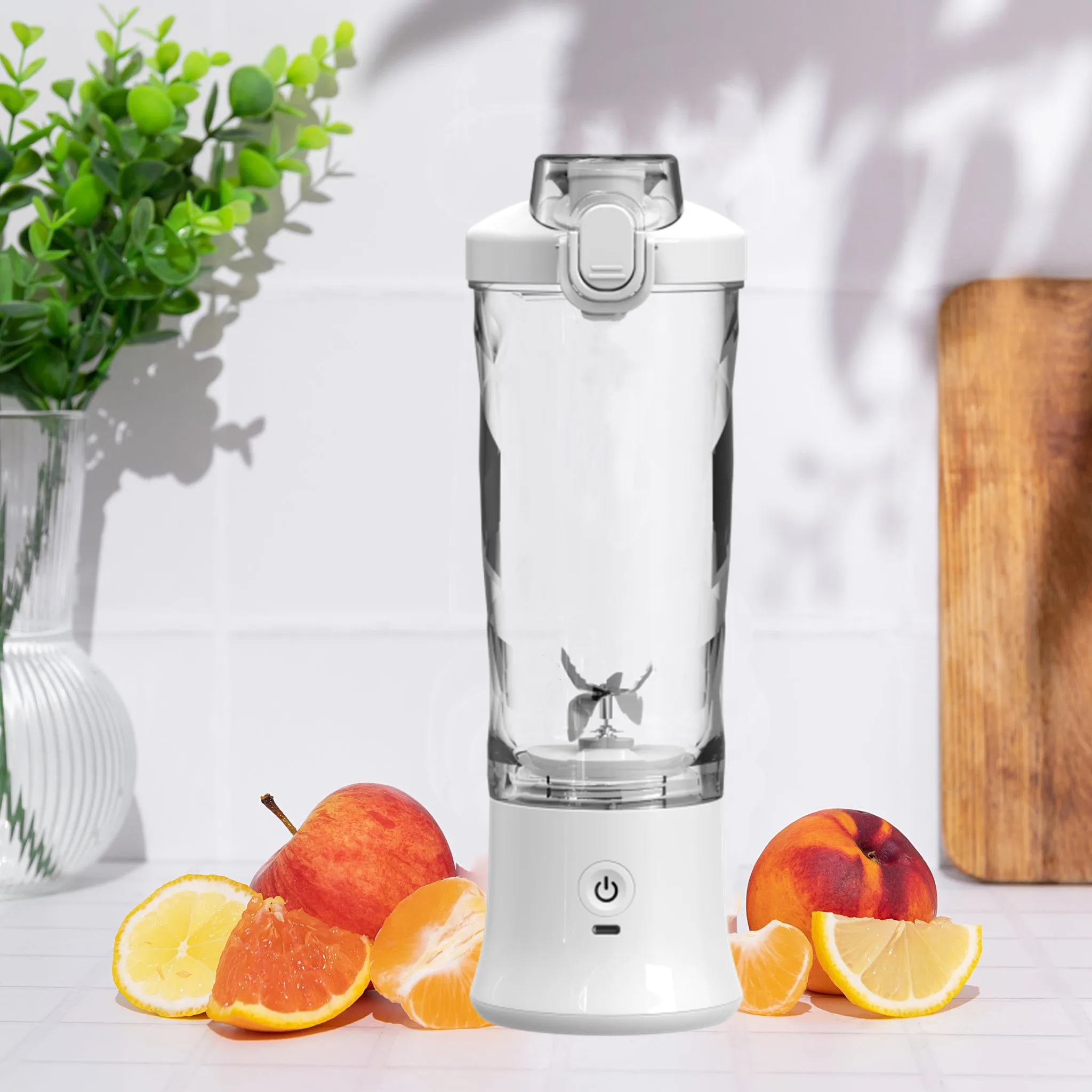 Handheld Six 3d Blades 600ml Bottle Cup 4000mah Usb Rechargeable