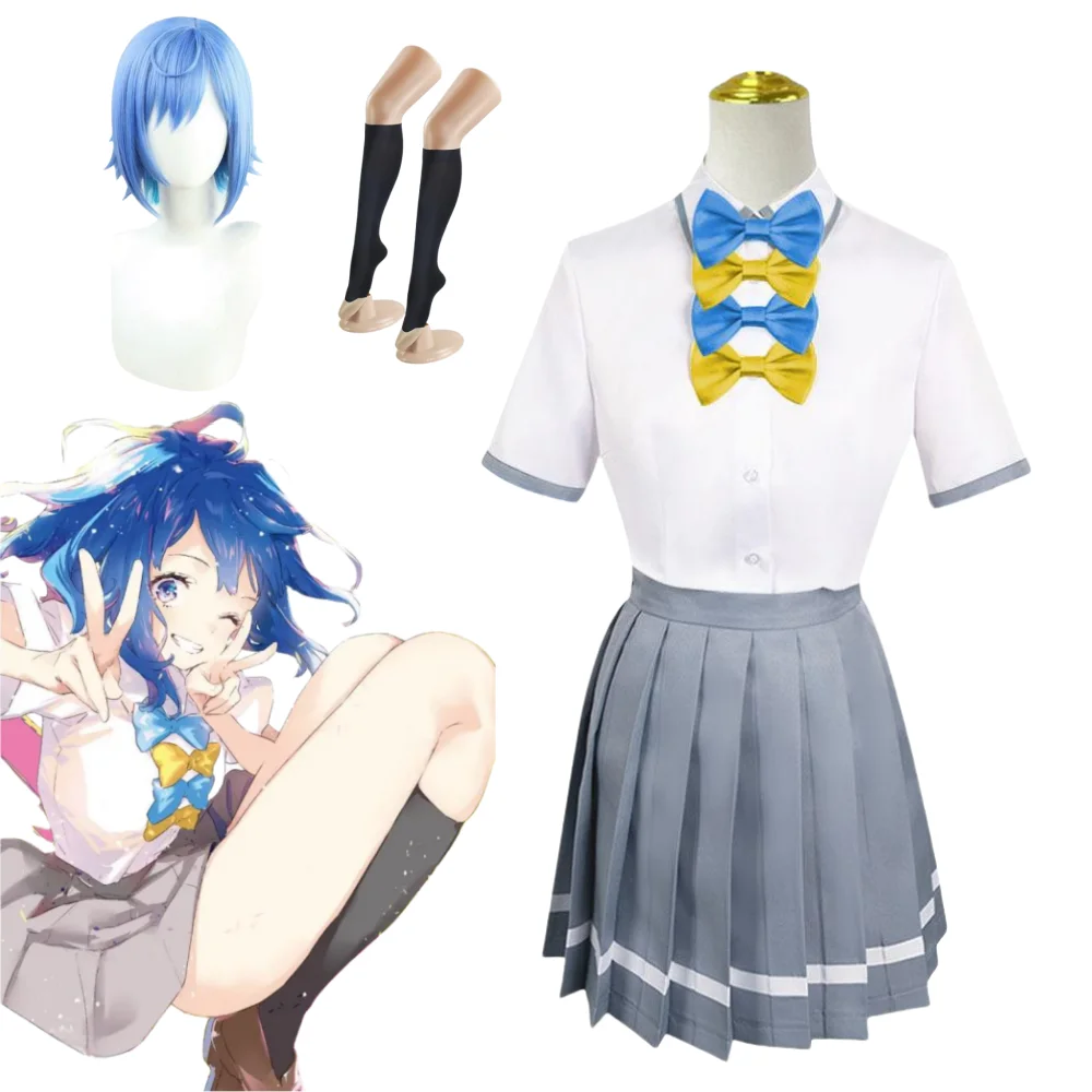 

Yanami Anna Cosplay Anime Too Many Losing Heroines Costume Wig Anna JK School Uniform