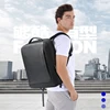 BOPAI Luxury Leather Men Leather Waterproof Backpack Fashion Business Travel Shoulder Bag 15.6Inch Laptop USB Charging Backpacks 2